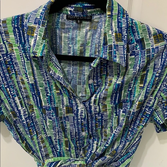 Beach crop top tie - Picture 3 of 3